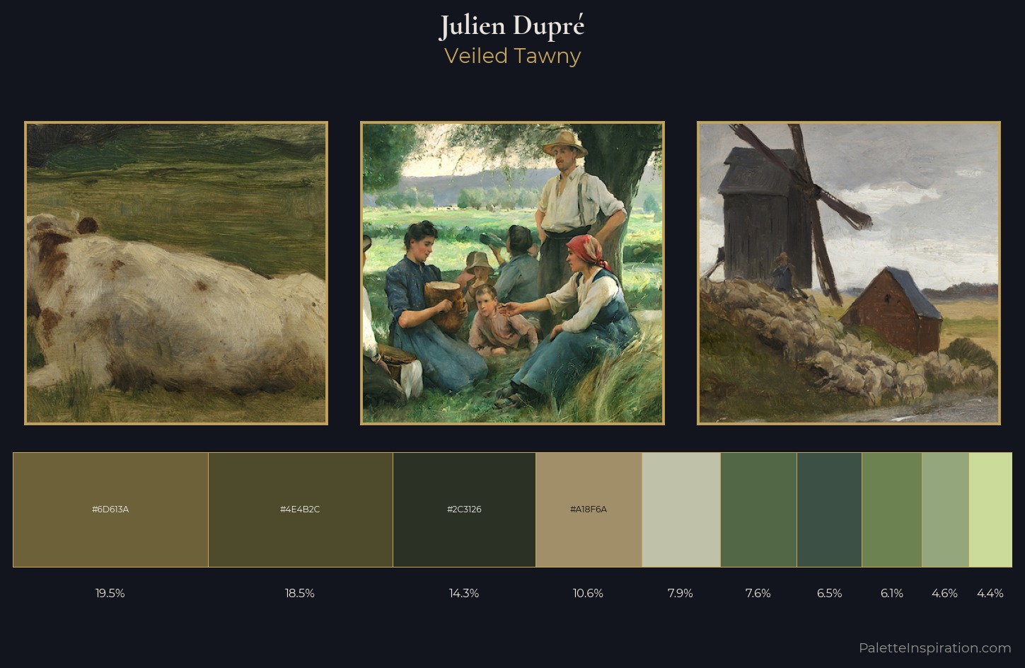 Julien Dupré Palette 1 — Veiled Tawny