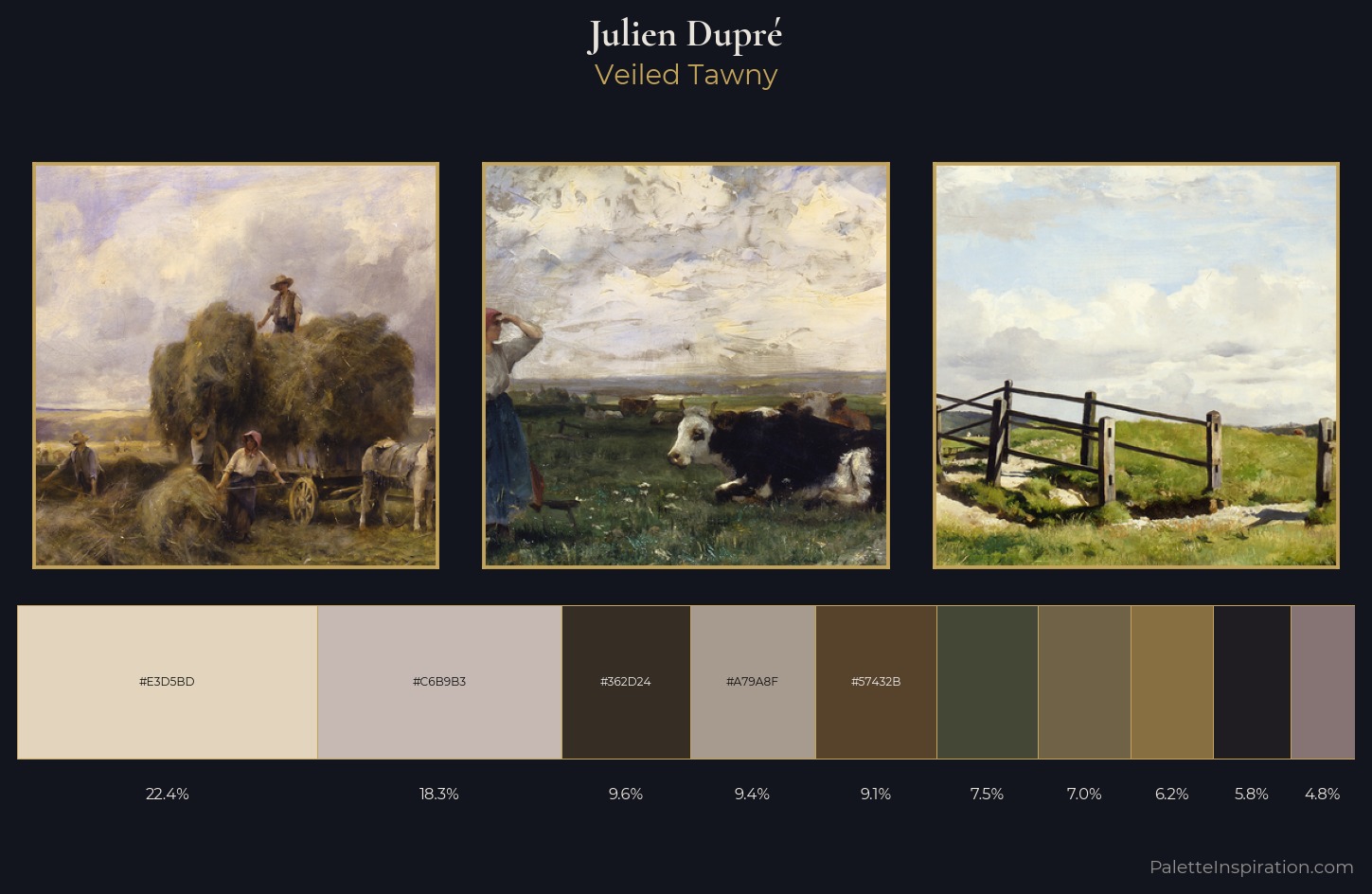 Julien Dupré Palette 3 — Veiled Tawny