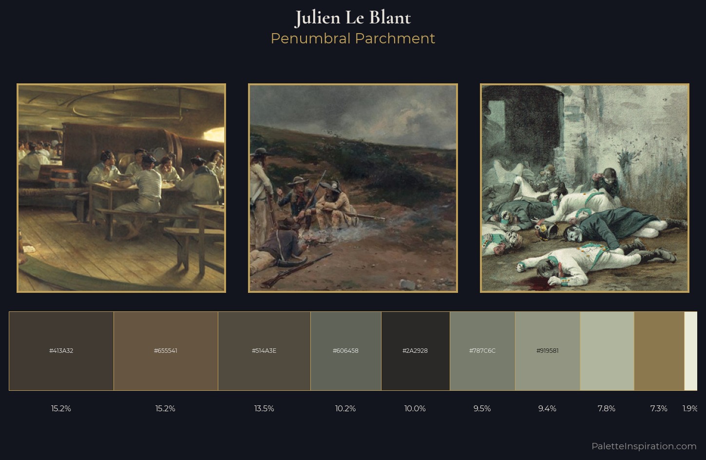 Julien Le Blant Palette 5 — Penumbral Parchment