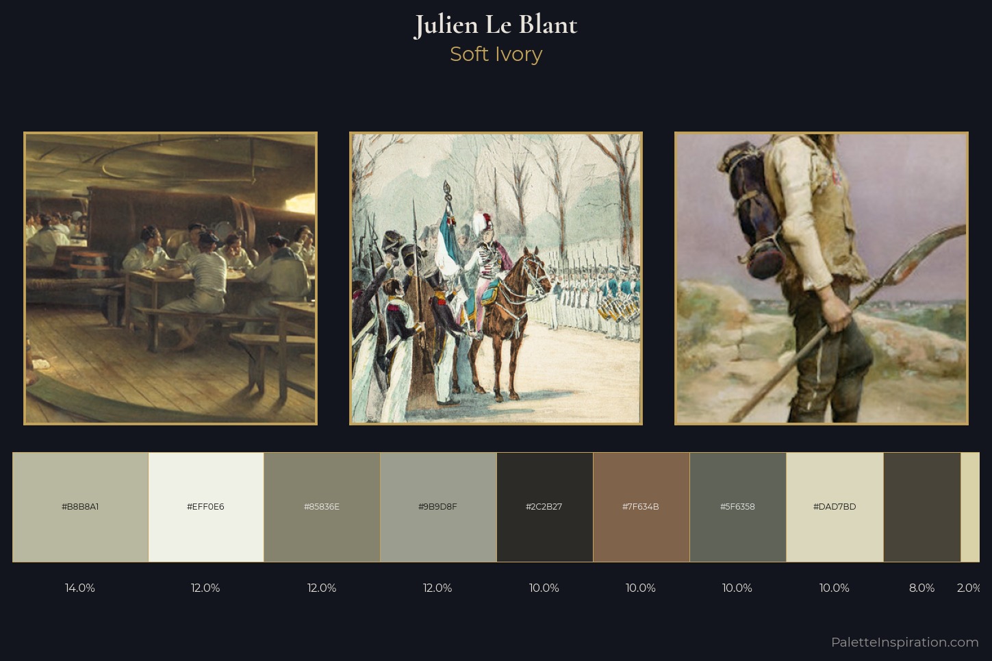 Julien Le Blant Master Palette — Soft Ivory