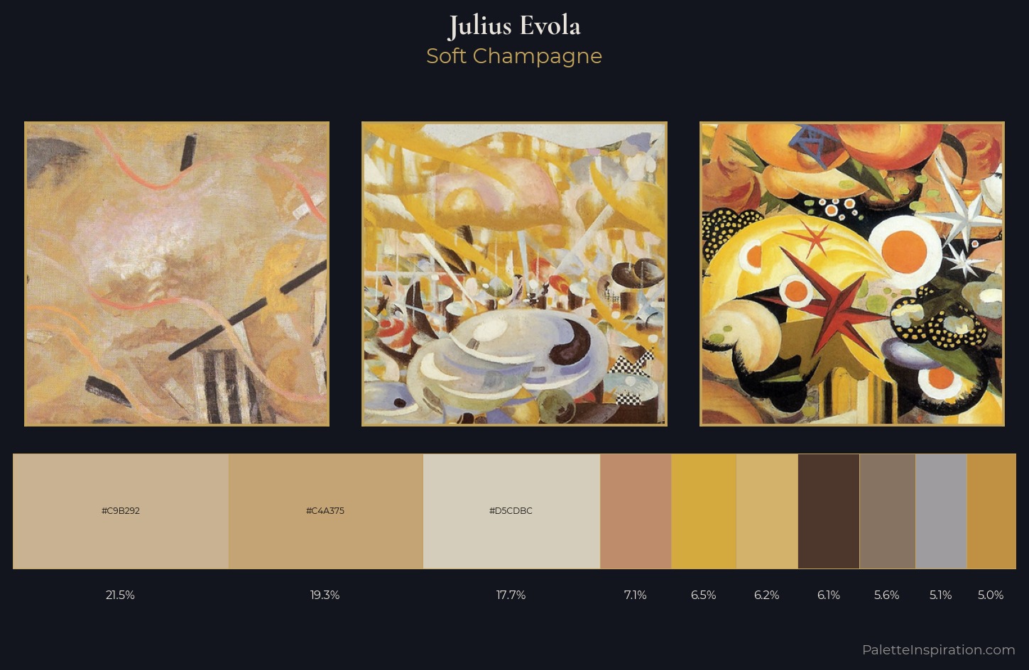 Julius Evola Palette 1 — Soft Champagne