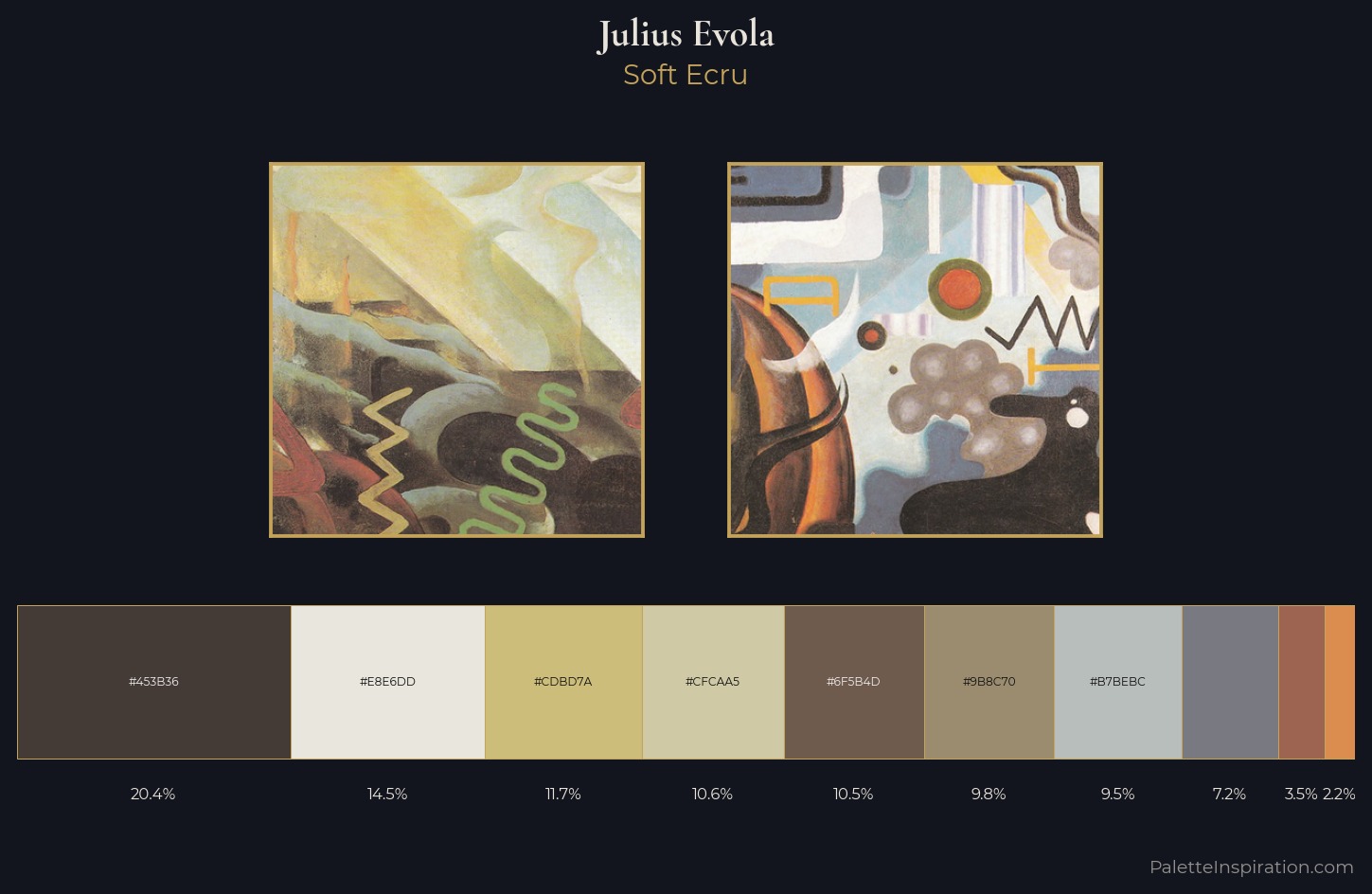 Julius Evola Palette 2 — Soft Ecru