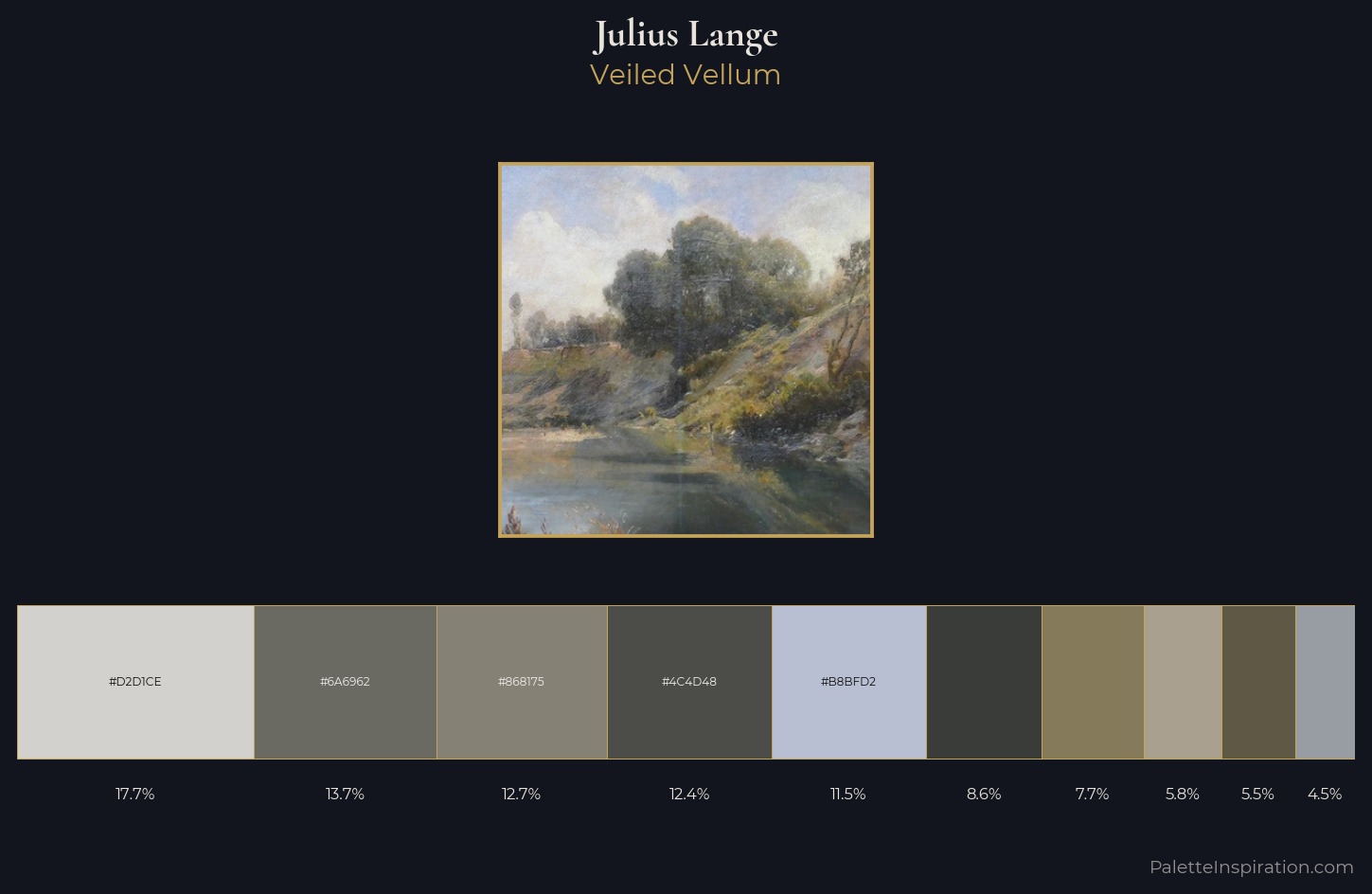 Julius Lange Palette 1 — Veiled Vellum
