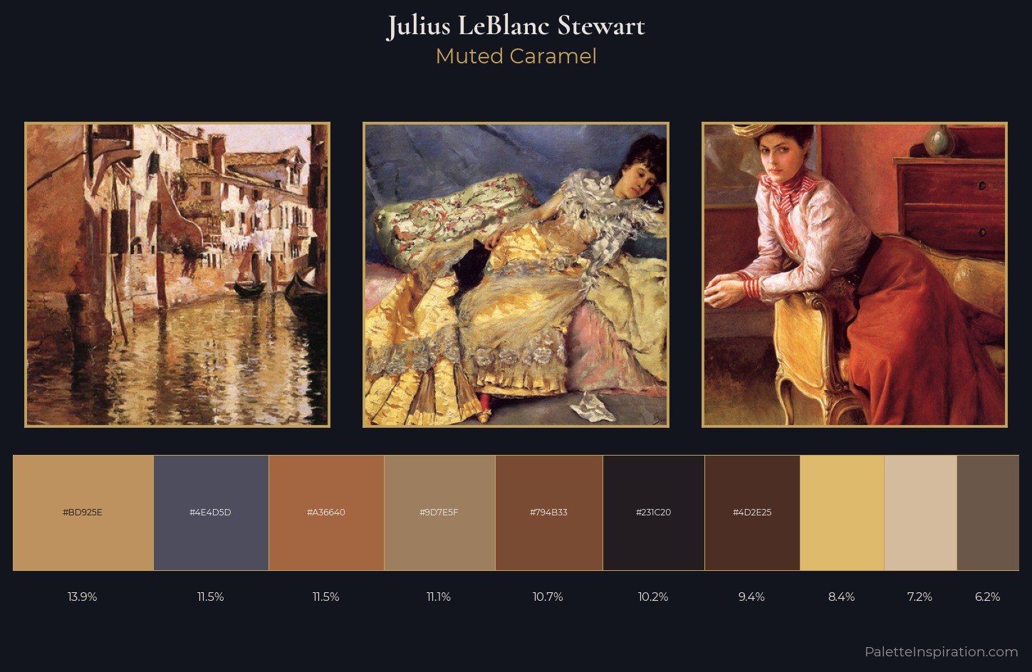 Julius LeBlanc Stewart Palette 7 — Muted Caramel