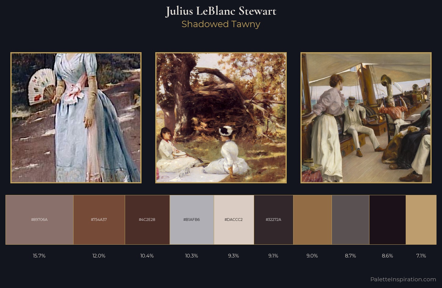 Julius LeBlanc Stewart Palette 8 — Shadowed Tawny