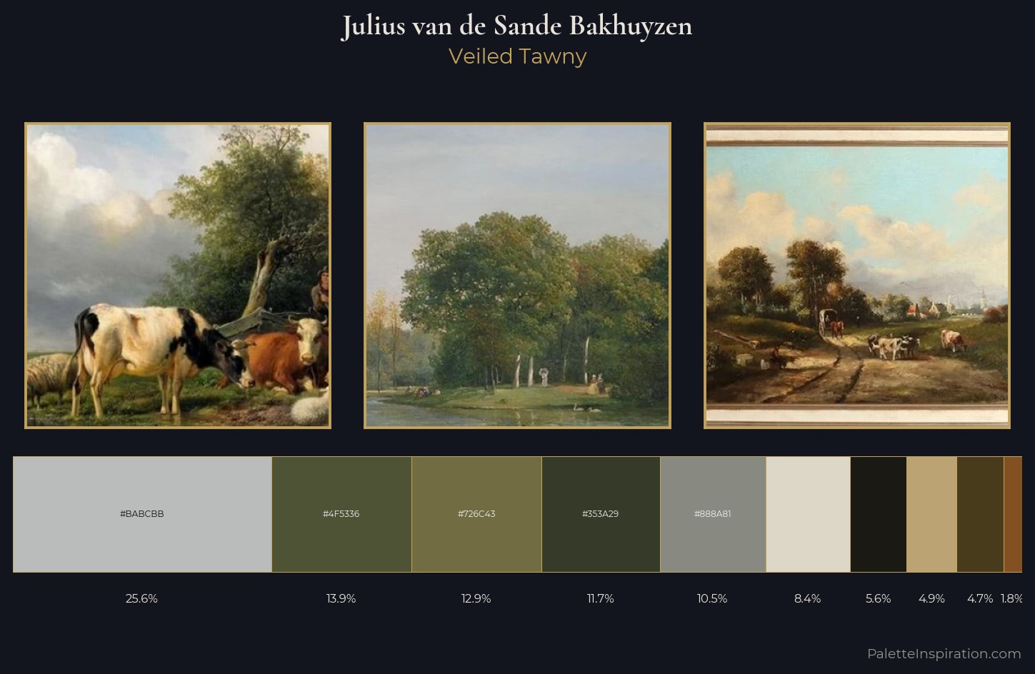 Julius van de Sande Bakhuyzen Palette 4 — Veiled Tawny