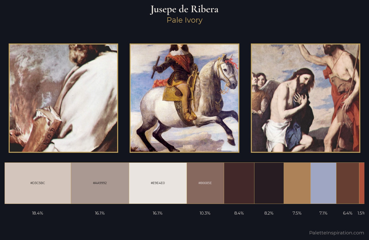 Jusepe de Ribera Palette 1 — Pale Ivory