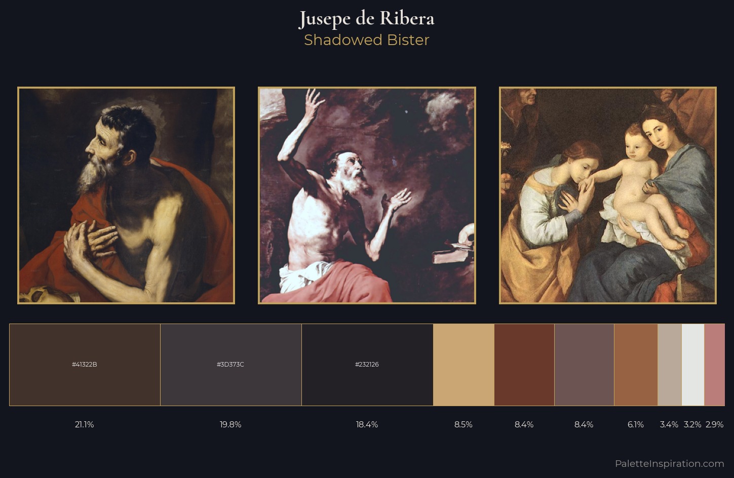 Jusepe de Ribera Palette 3 — Shadowed Bister