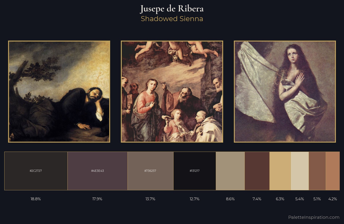 Jusepe de Ribera Palette 6 — Shadowed Sienna