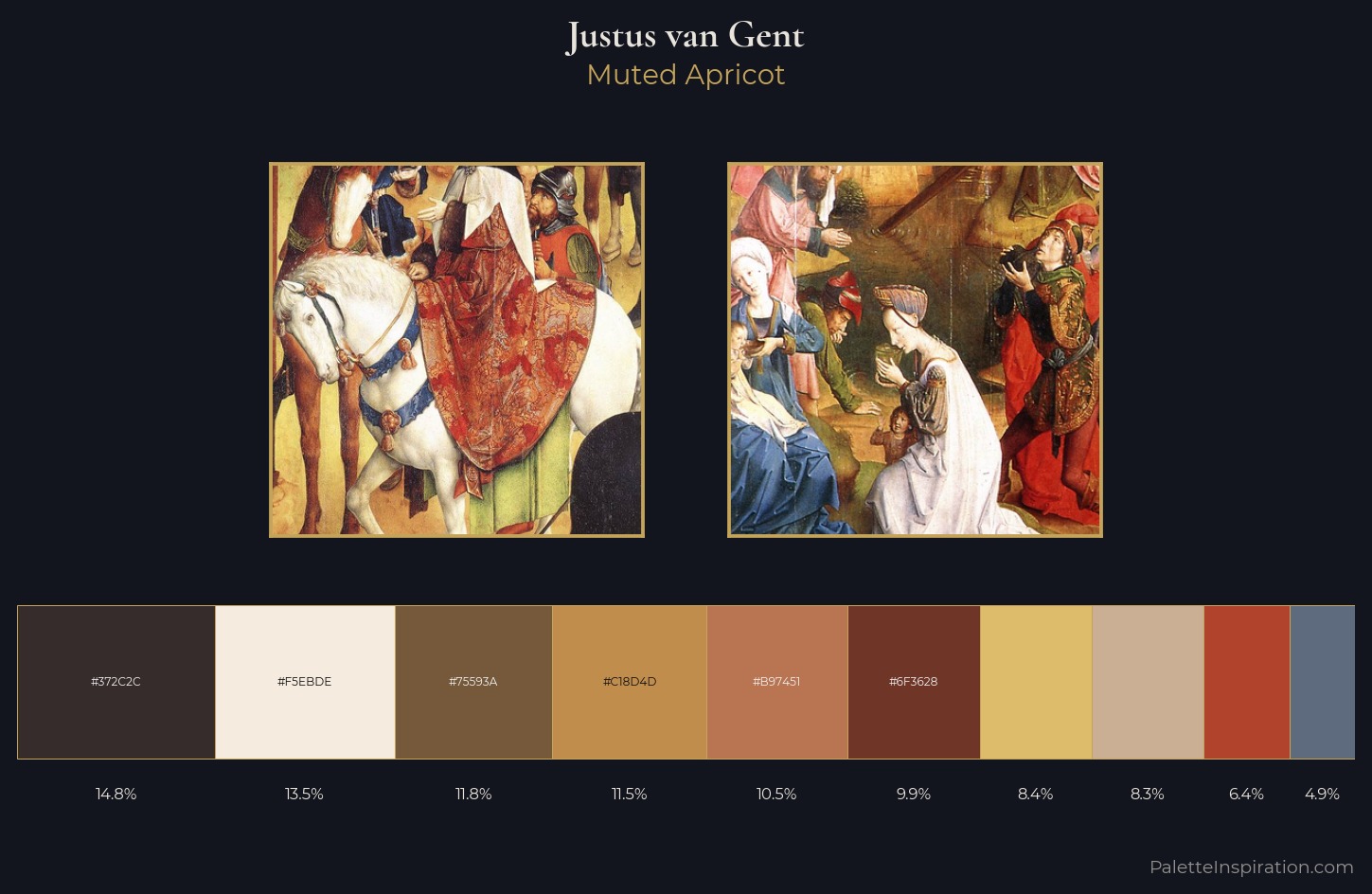 Justus van Gent Palette 2 — Muted Apricot