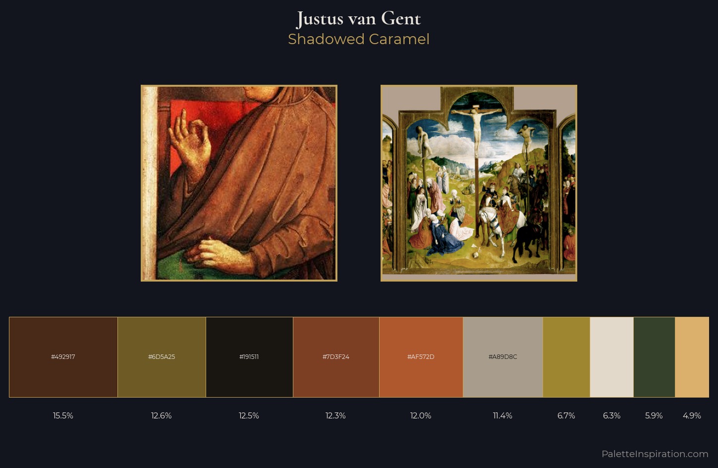 Justus van Gent Palette 6 — Shadowed Caramel
