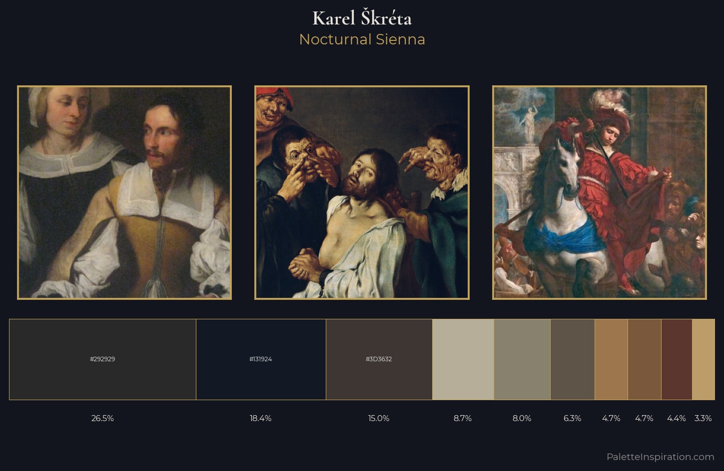 Karel kréta Palette 4 — Nocturnal Sienna