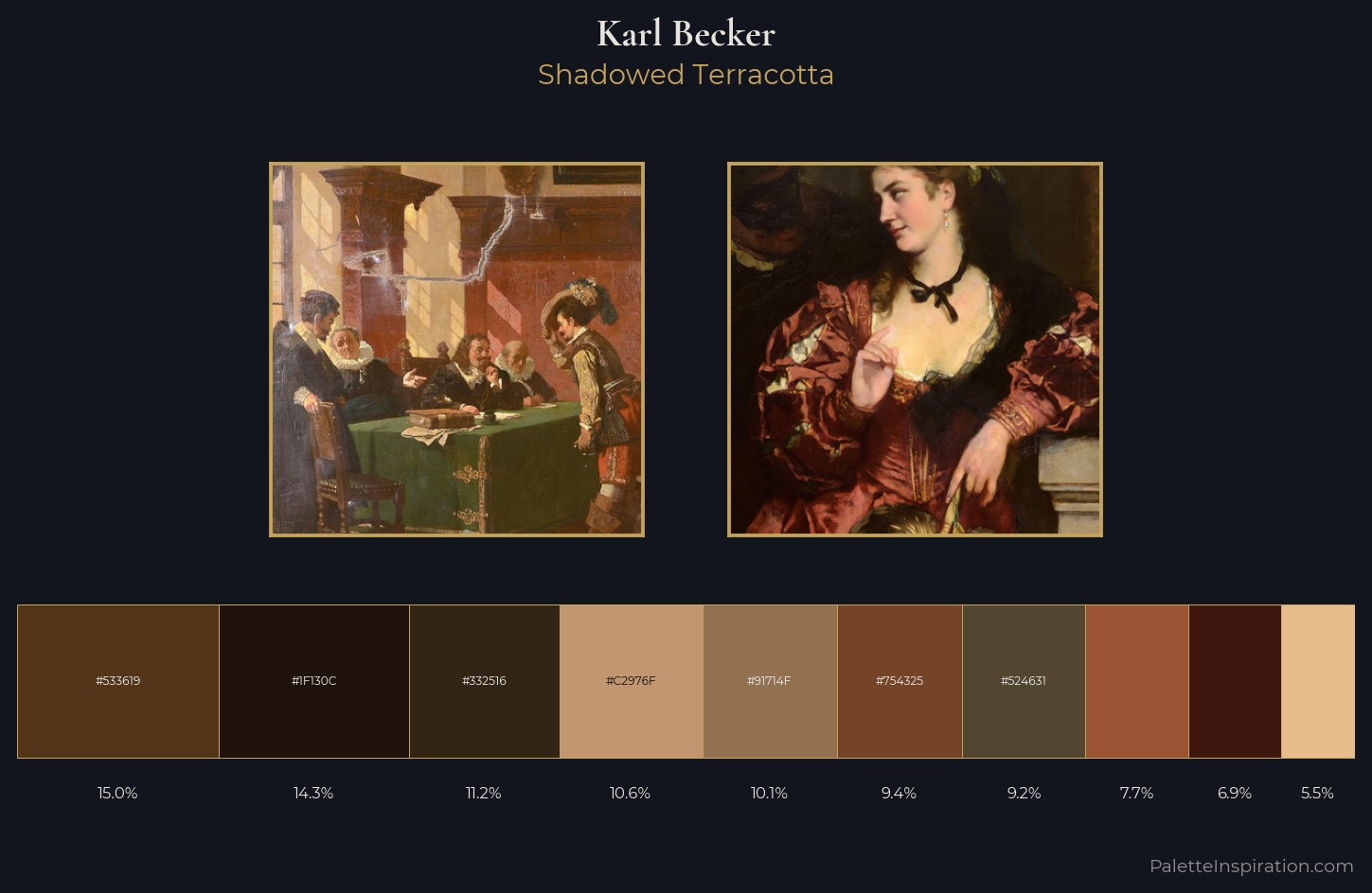 Karl Becker Palette 5 — Shadowed Terracotta