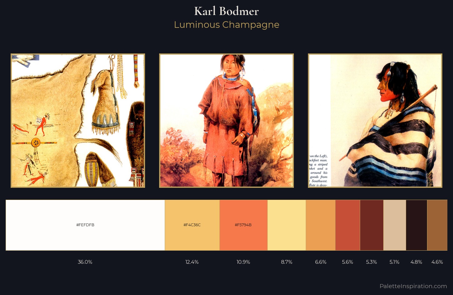 Karl Bodmer Palette 3 — Luminous Champagne