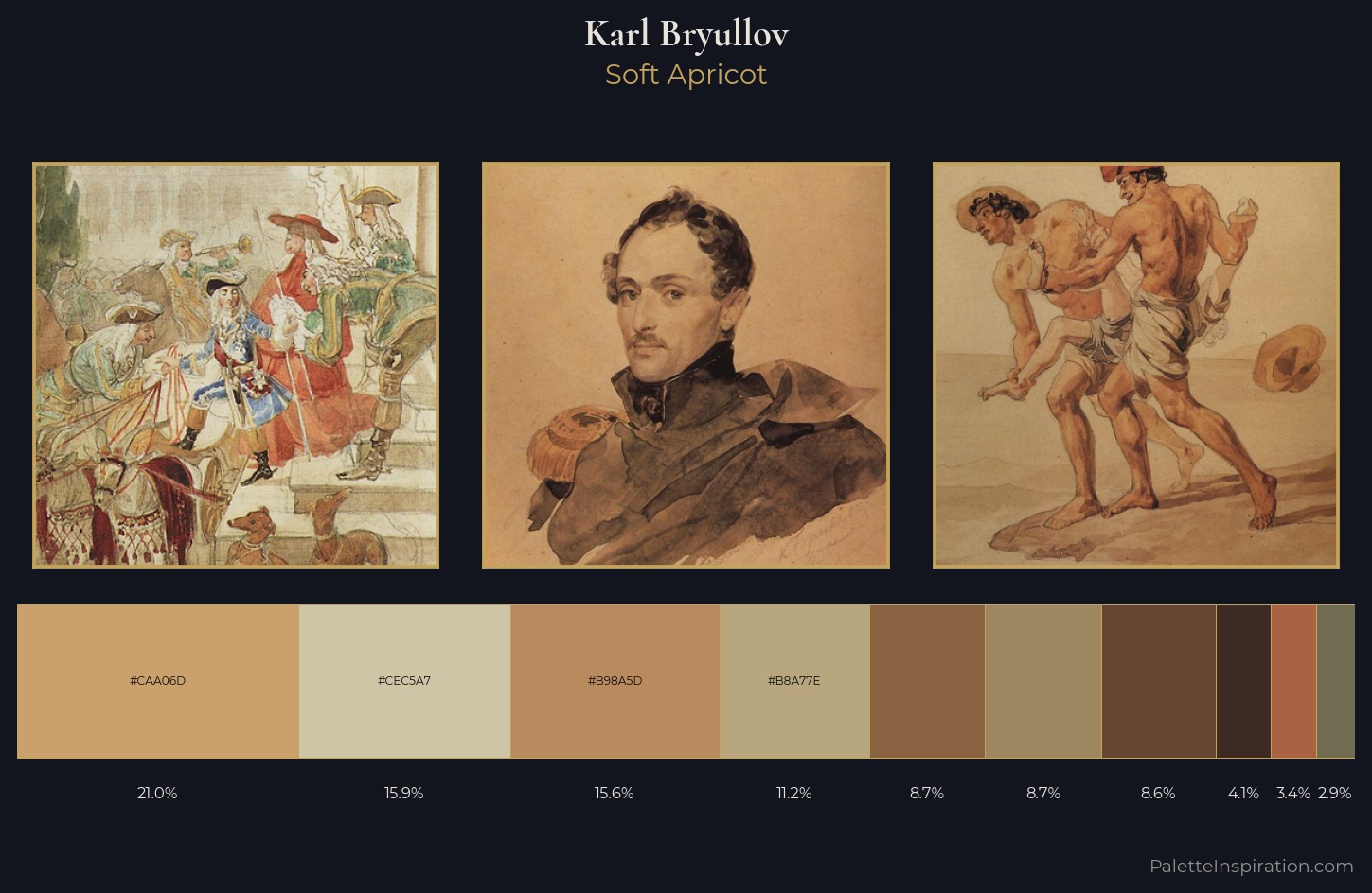 Karl Bryullov Palette 6 — Soft Apricot
