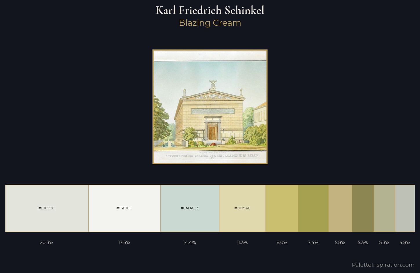 Karl Friedrich Schinkel Palette 1 — Blazing Cream