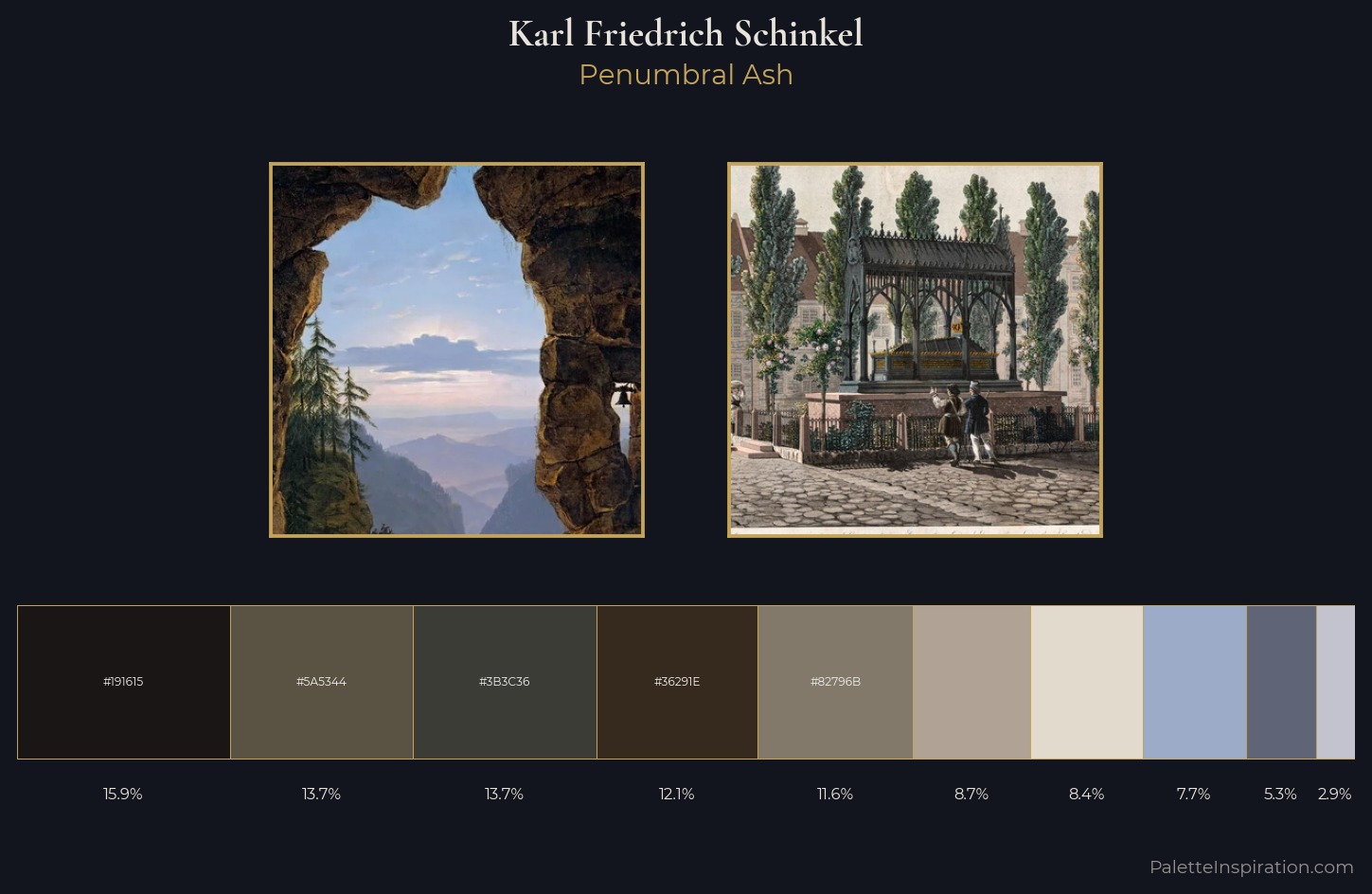 Karl Friedrich Schinkel Palette 3 — Penumbral Ash