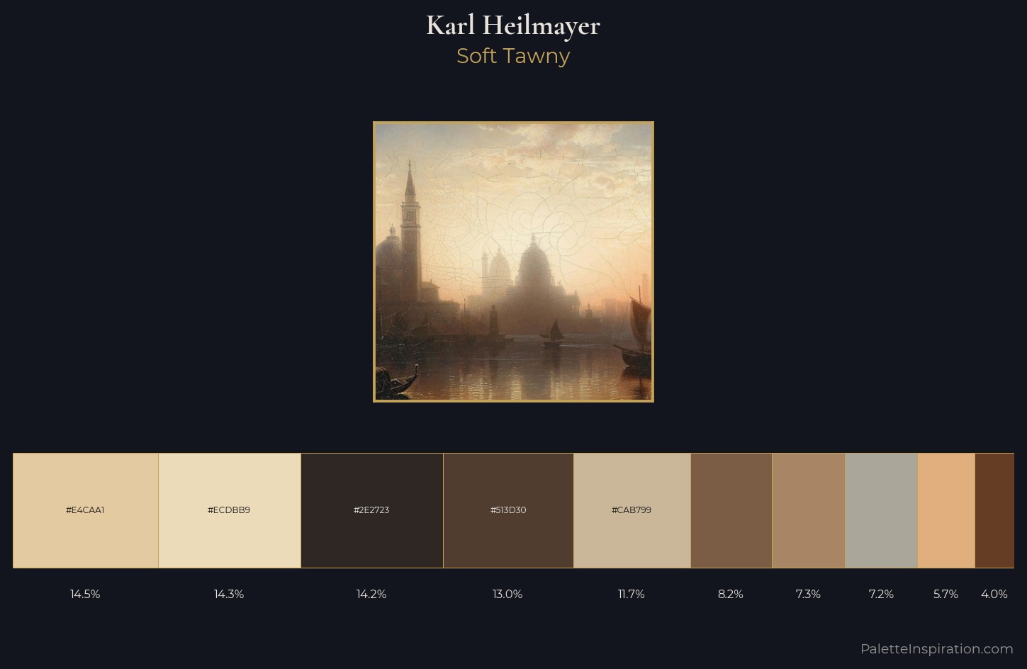 Karl Heilmayer Palette 1 — Soft Tawny