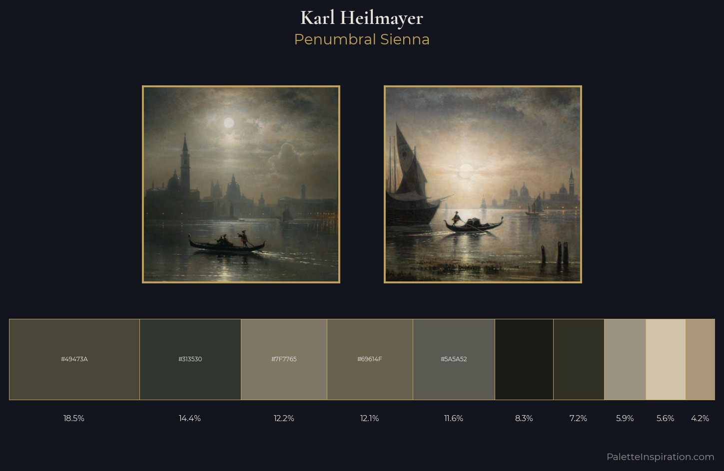 Karl Heilmayer Palette 2 — Penumbral Sienna