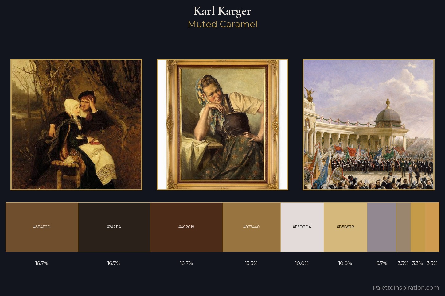 Karl Karger Master Palette — Muted Caramel