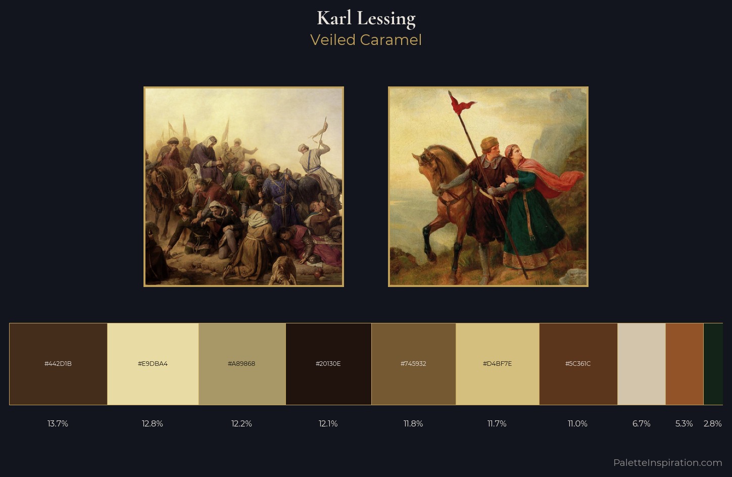 Karl Lessing Palette 5 — Veiled Caramel