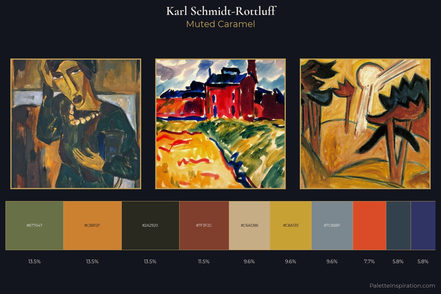 Karl Schmidt-Rottluff Master Palette — Muted Caramel