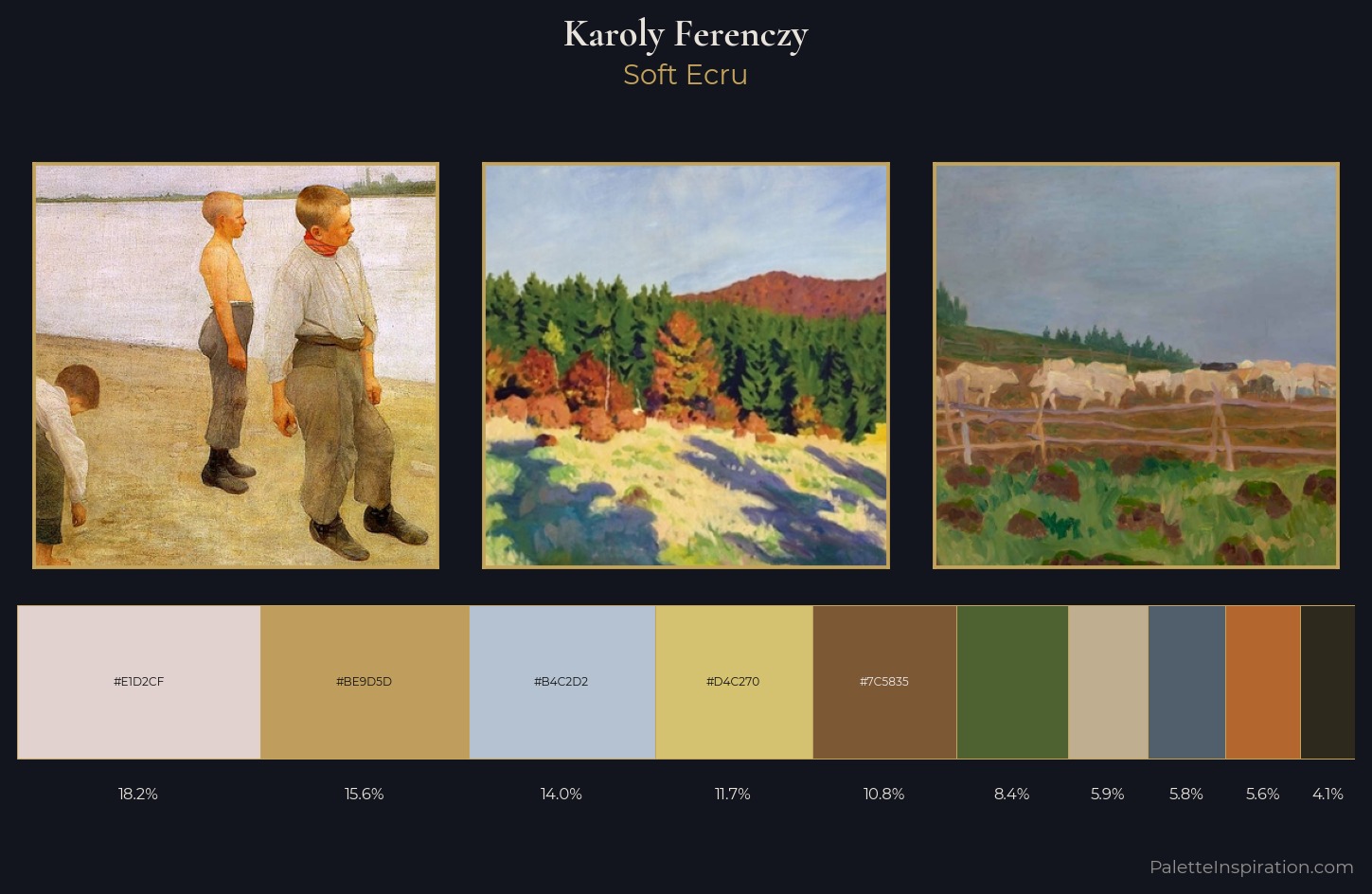 Karoly Ferenczy Palette 1 — Soft Ecru