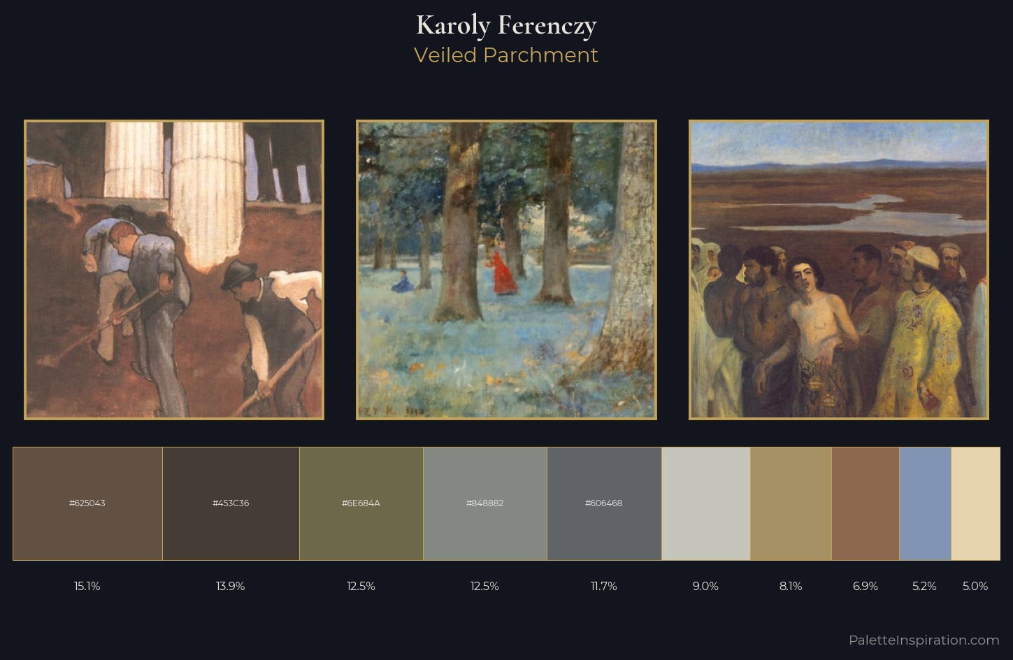 Karoly Ferenczy Palette 2 — Veiled Parchment