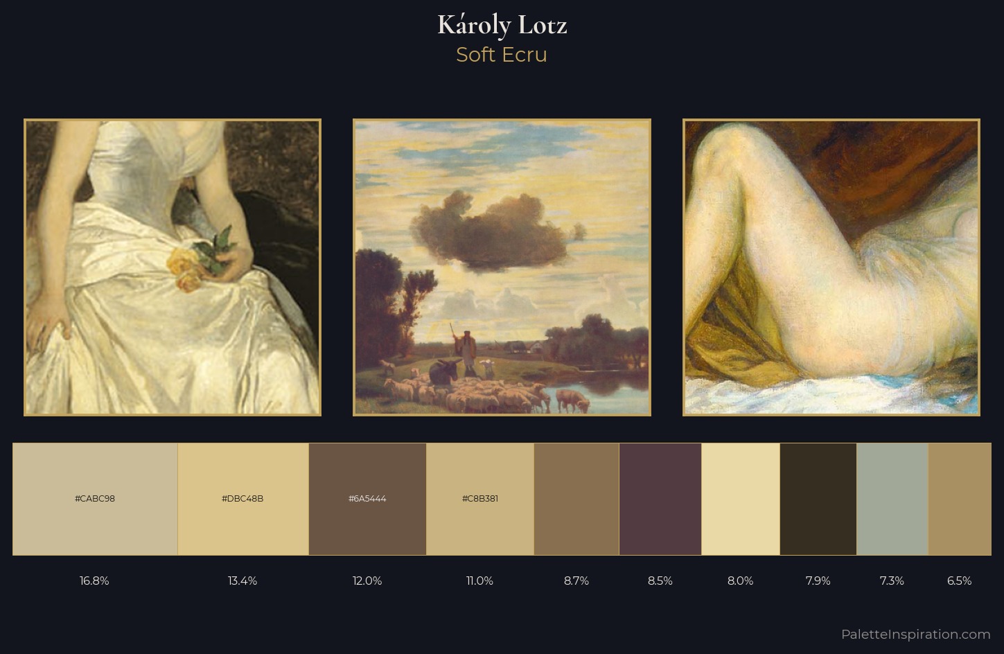 Károly Lotz Palette 1 — Soft Ecru