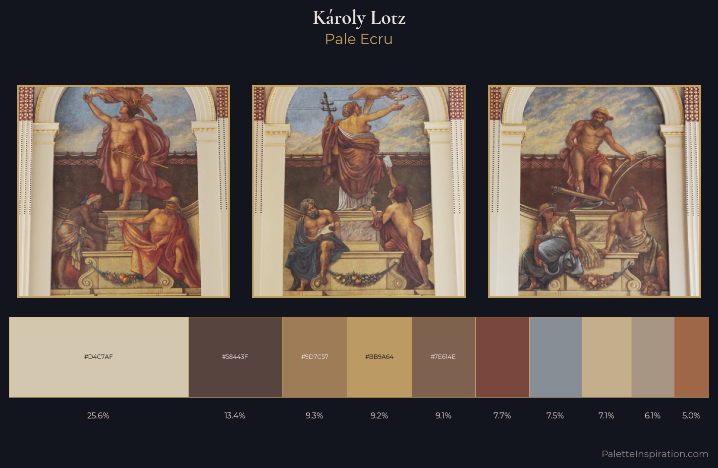 Károly Lotz Palette 2 — Pale Ecru