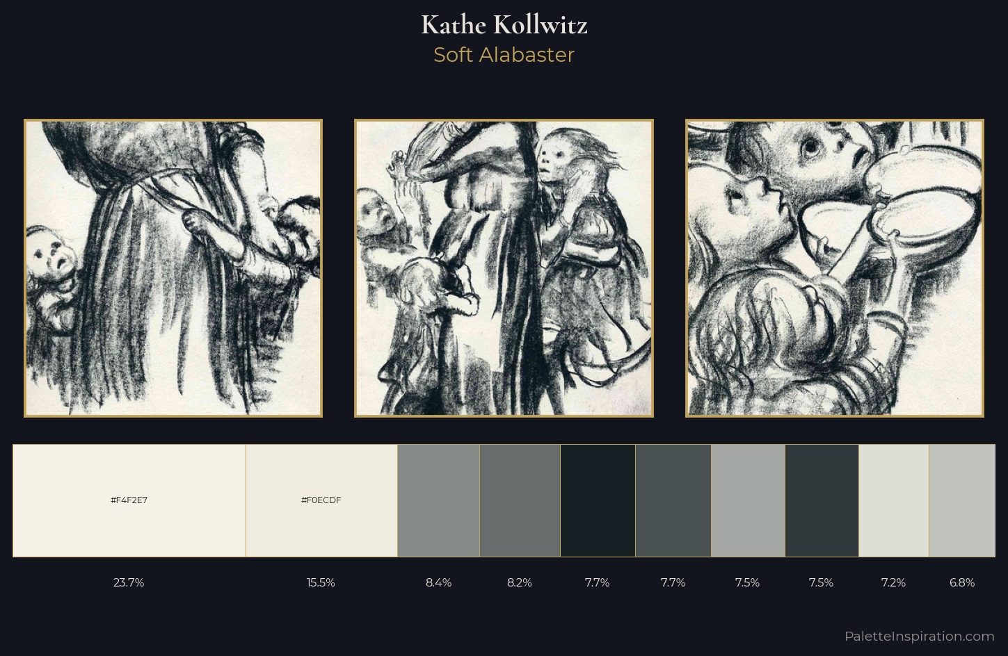 Kathe Kollwitz Palette 2 — Soft Alabaster