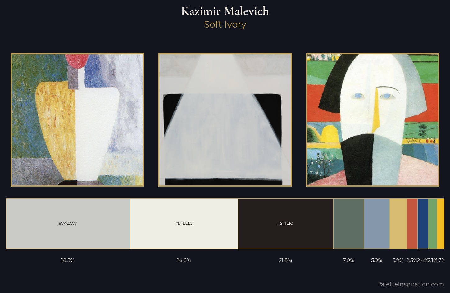 Kazimir Malevich Palette 6 — Soft Ivory