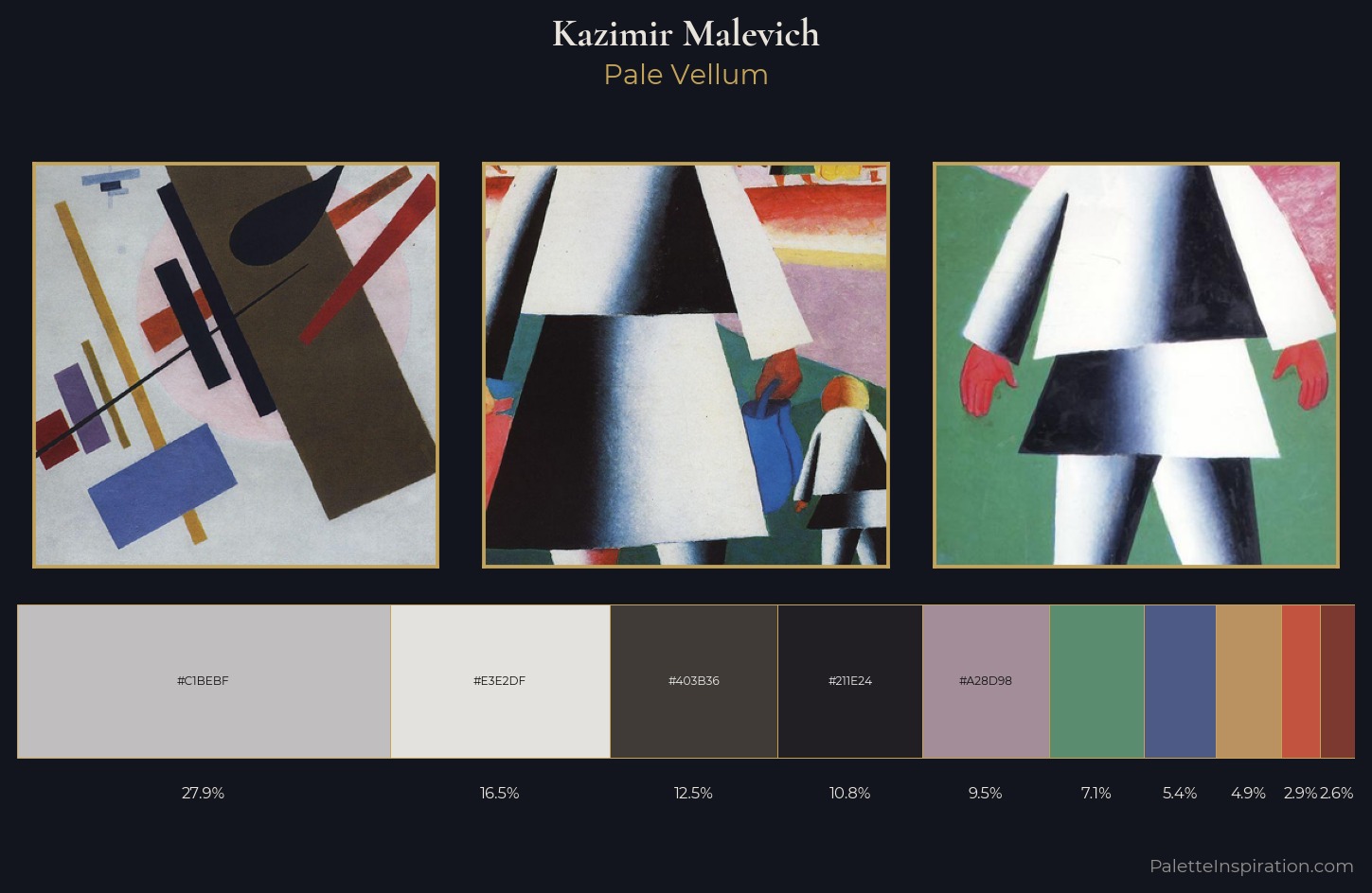 Kazimir Malevich Palette 11 — Pale Vellum
