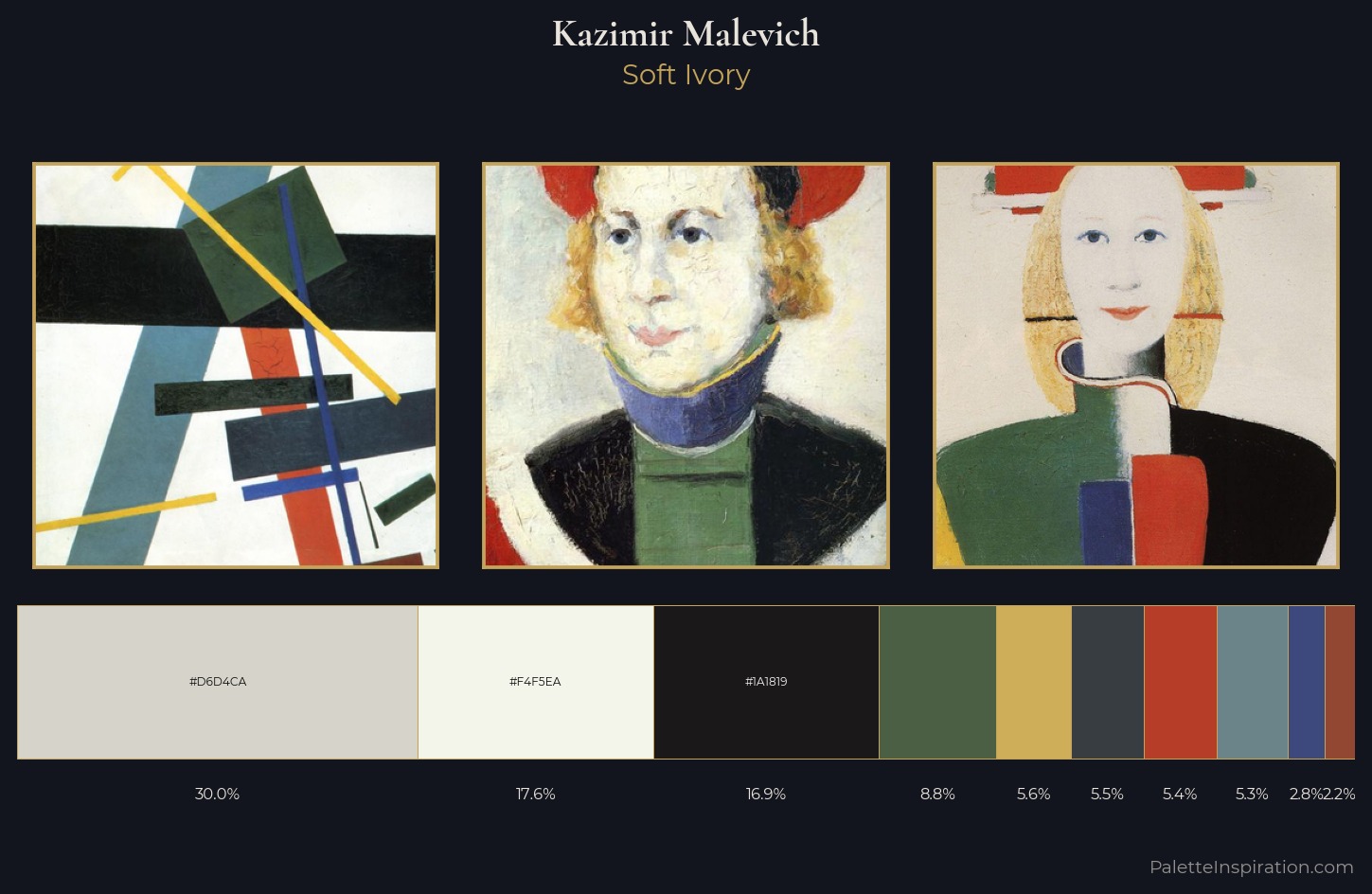 Kazimir Malevich Palette 12 — Soft Ivory