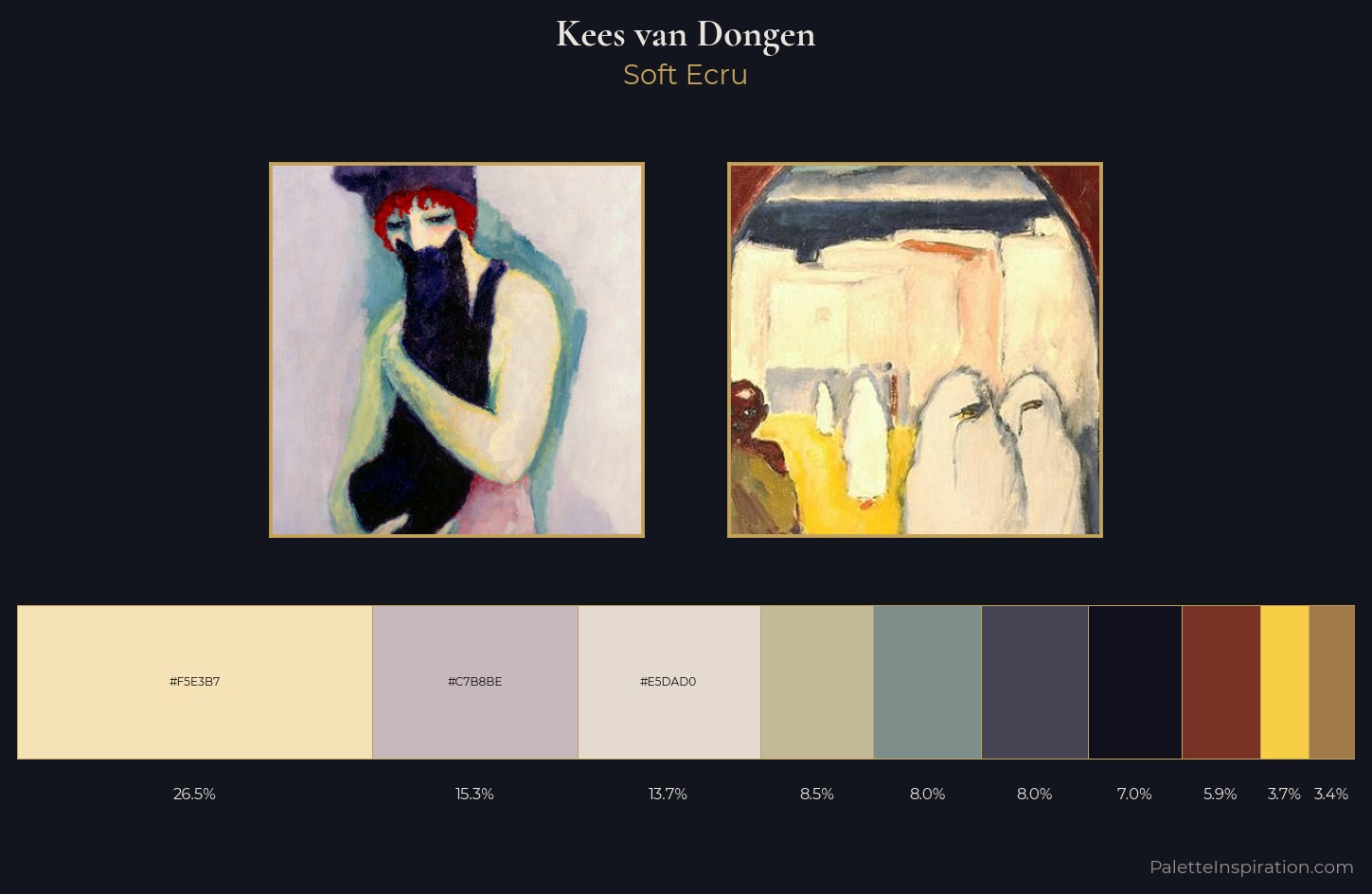 Kees van Dongen Palette 1 — Soft Ecru