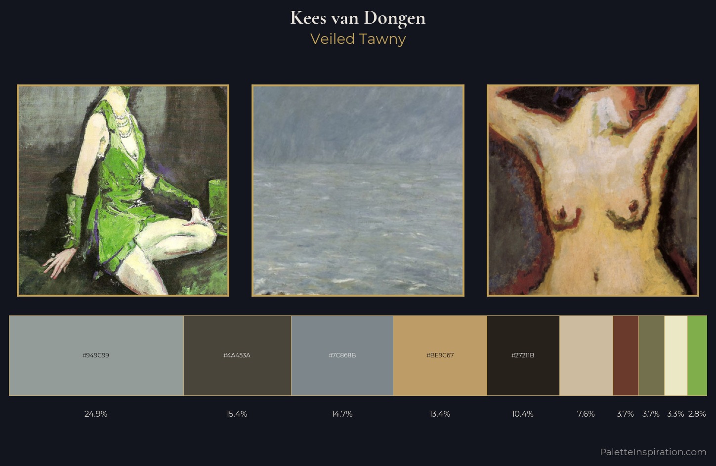 Kees van Dongen Palette 3 — Veiled Tawny