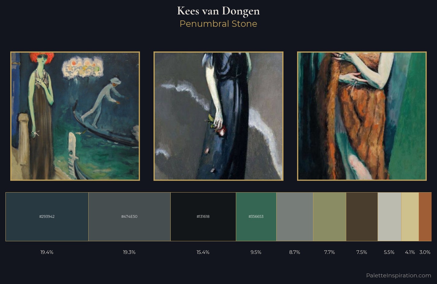 Kees van Dongen Palette 6 — Penumbral Stone