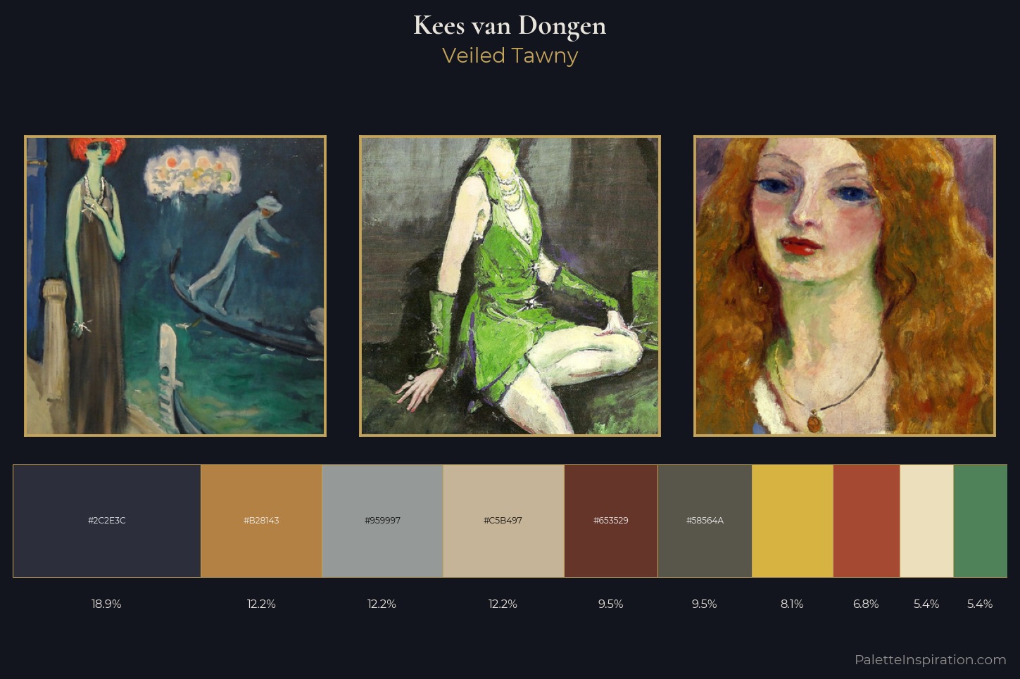 Kees van Dongen Master Palette — Veiled Tawny