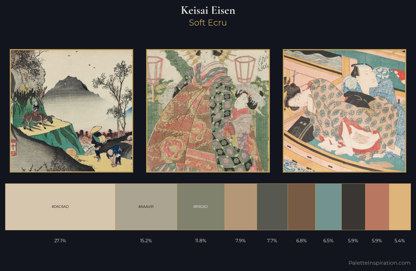 Keisai Eisen Palette 4 — Soft Ecru
