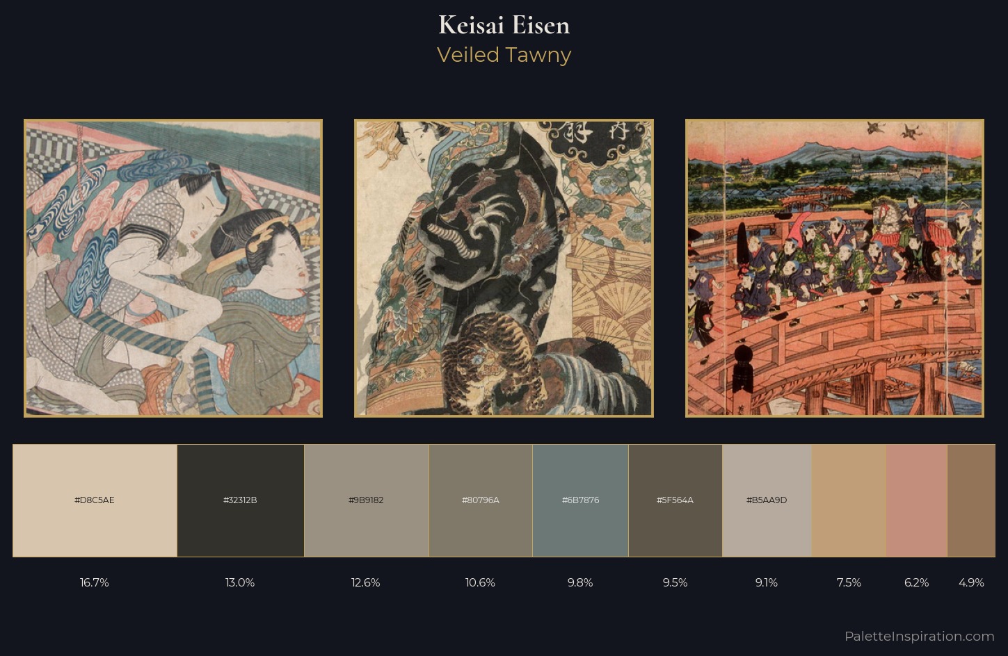 Keisai Eisen Palette 5 — Veiled Tawny