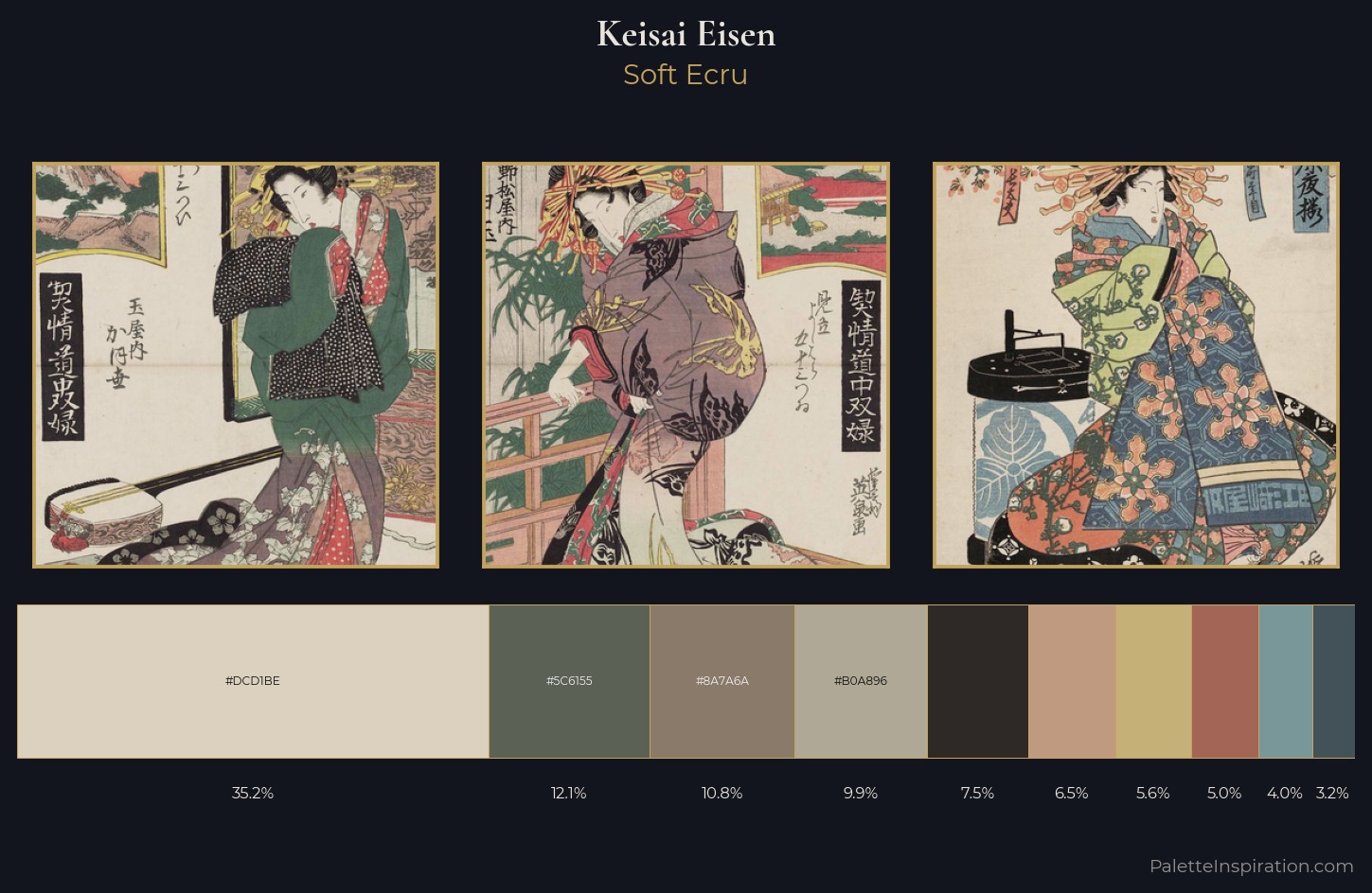 Keisai Eisen Palette 6 — Soft Ecru