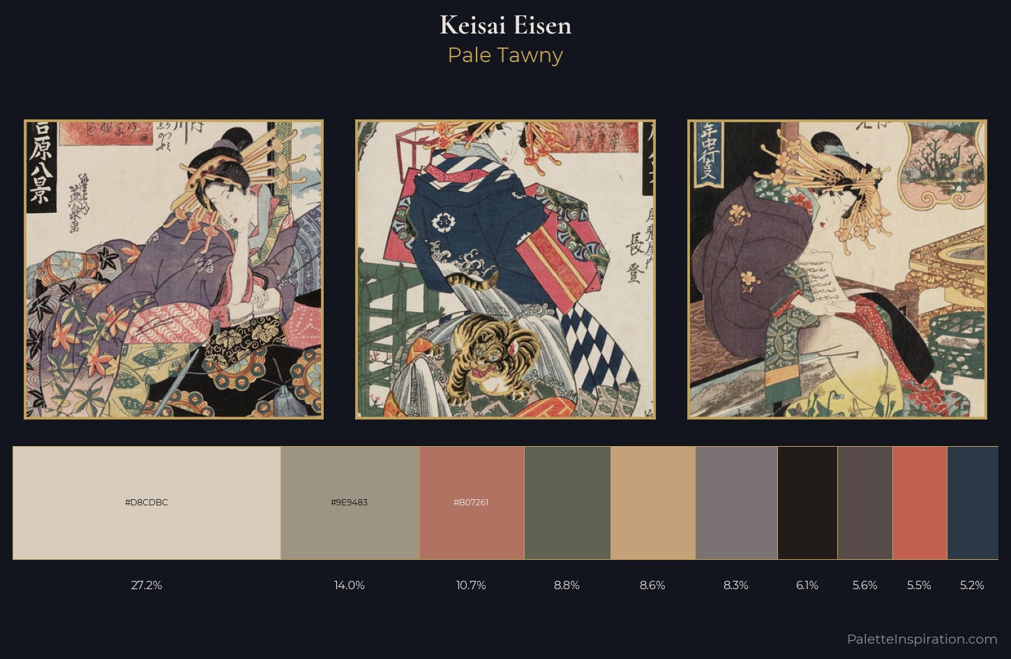 Keisai Eisen Palette 10 — Pale Tawny