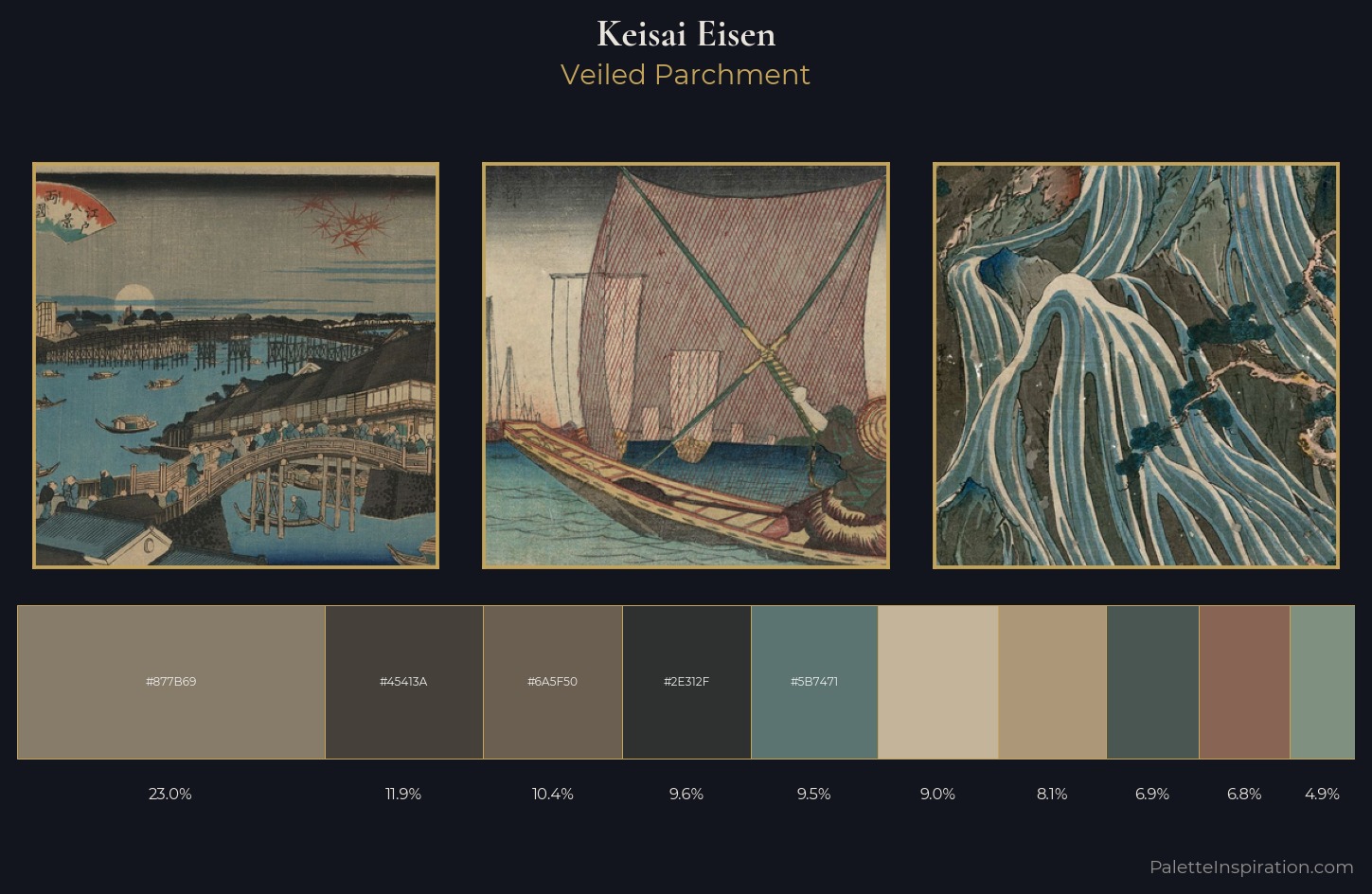 Keisai Eisen Palette 11 — Veiled Parchment