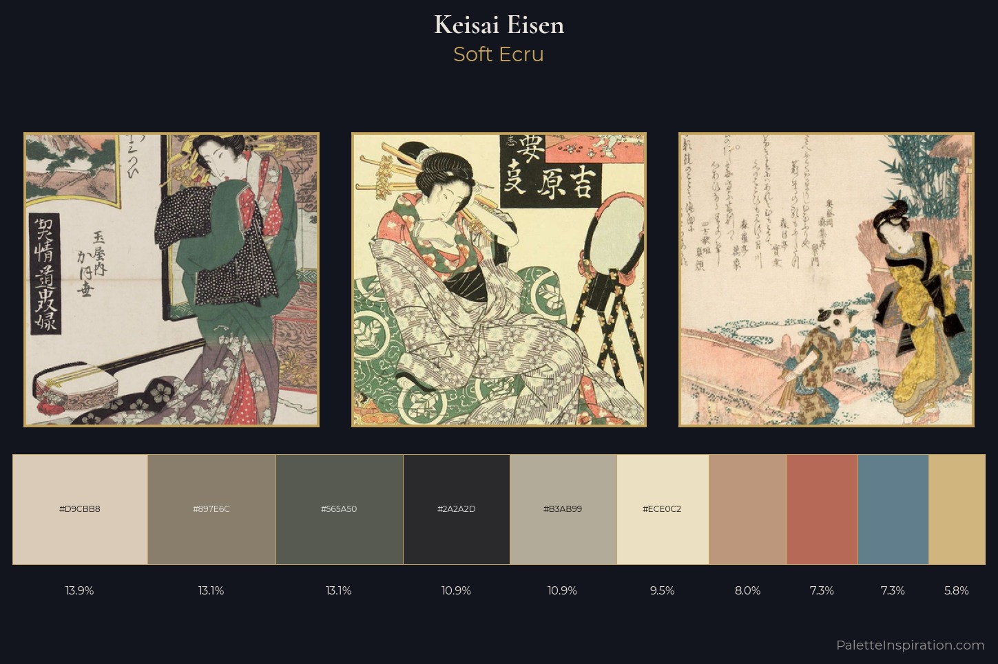 Keisai Eisen Master Palette — Soft Ecru