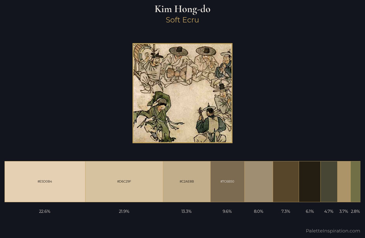 Kim Hong-do Palette 1 — Soft Ecru