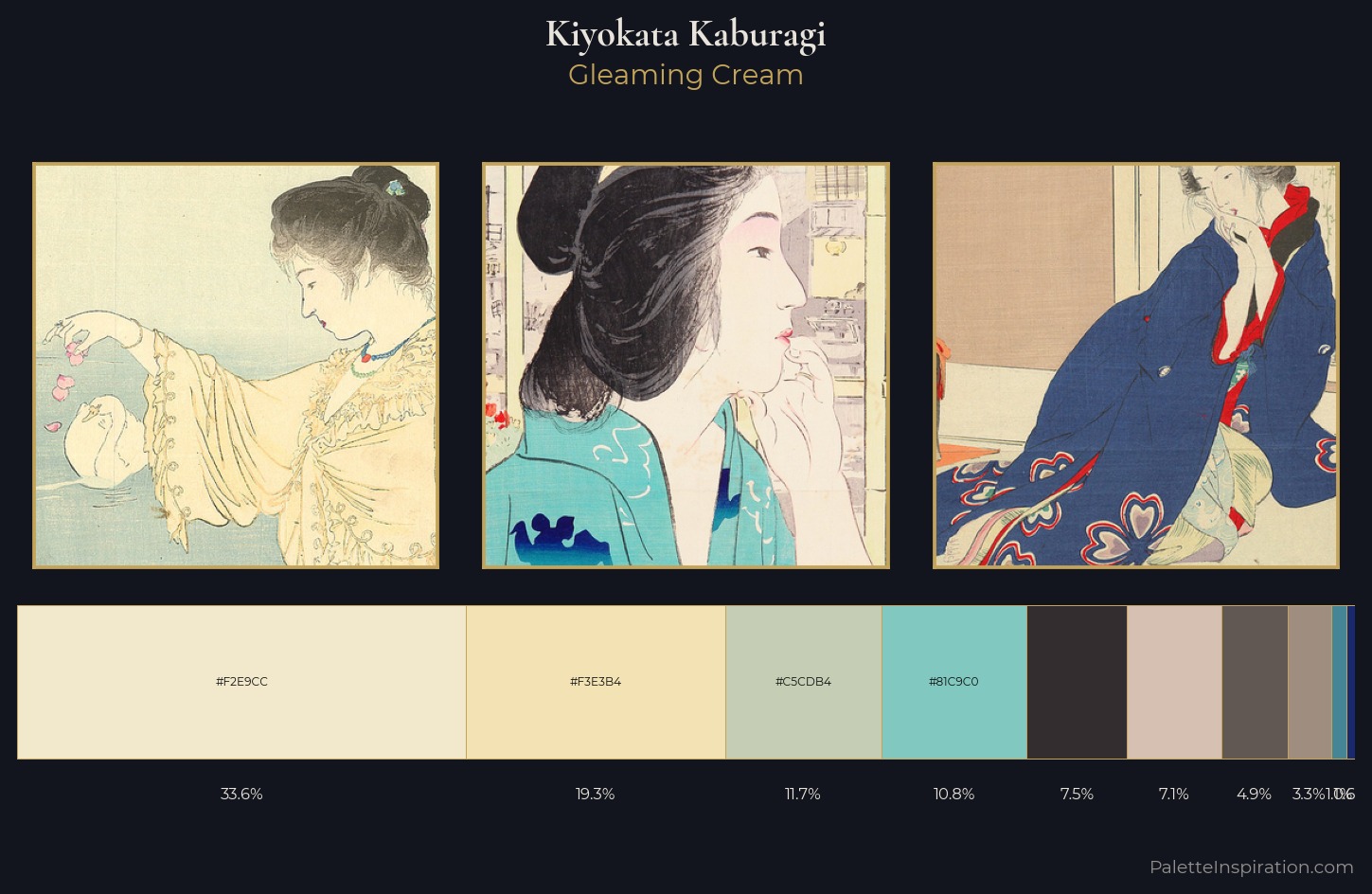 Kiyokata Kaburagi Palette 2 — Gleaming Cream