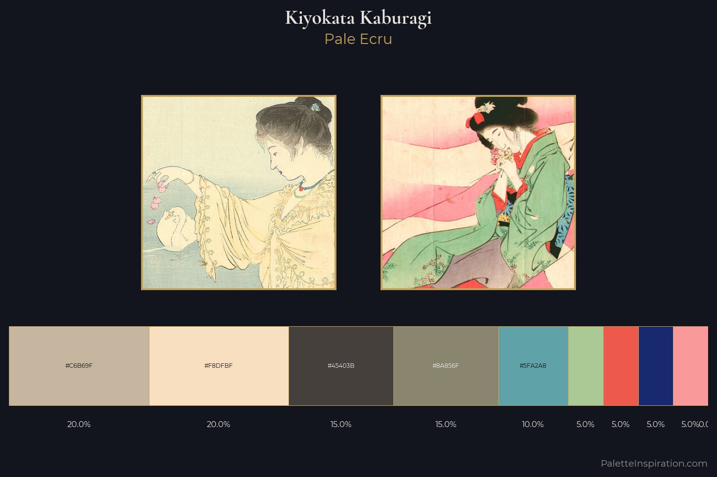 Kiyokata Kaburagi Master Palette — Pale Ecru
