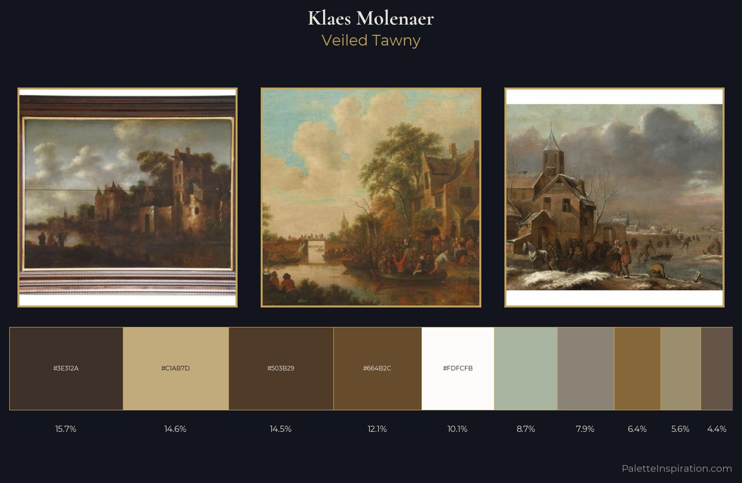 Klaes Molenaer Palette 1 — Veiled Tawny