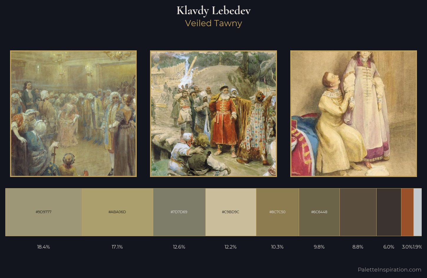 Klavdy Lebedev Palette 3 — Veiled Tawny