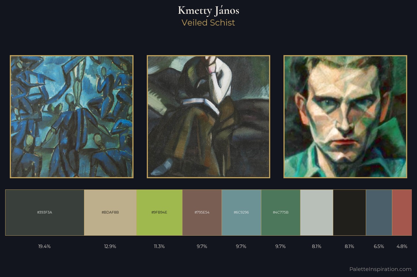 Kmetty János Master Palette — Veiled Schist